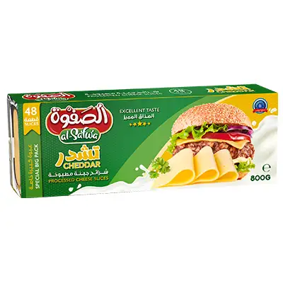 شرائح جبنة تشدر الصفوة المطبوخة